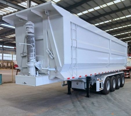 Q345B/T700 Chariot hydraulique de décharge à poutre principale en acier semi-remorque pour besoins lourds