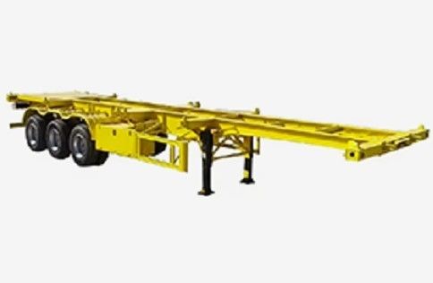 2 axes 3 axes semi-remorque pour le transport de navires-containers en acier de 40 pieds 45 pieds
