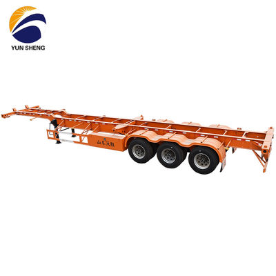 2 axes 3 axes semi-remorque pour le transport de navires-containers en acier de 40 pieds 45 pieds
