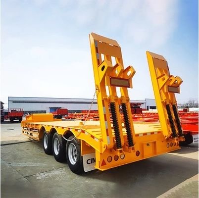 120 tonnes de camions lourds de capacité maximale semi-remorque basse avec pneus 12R22.5