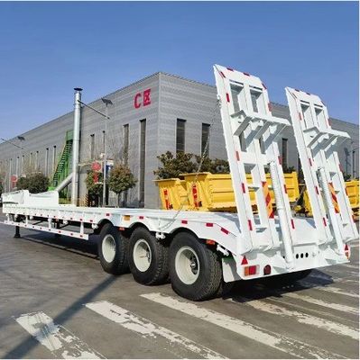 120 tonnes de camions lourds de capacité maximale semi-remorque basse avec pneus 12R22.5