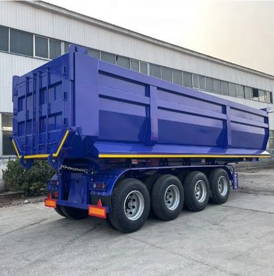 Conception d'une semi-remorque à décharge arrière de type U de 30 à 100 tonnes, avec une charge utile maximale de 30000 kg et de l'acier