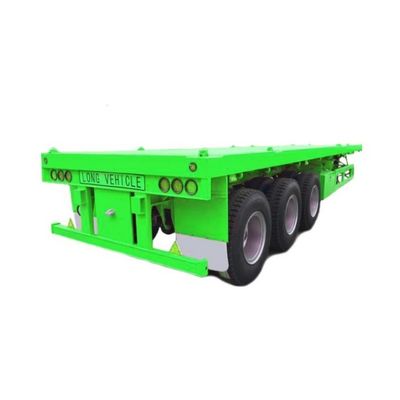 Container de transport maritime semi-remorque avec suspension mécanique et numéro d'essieu personnalisé