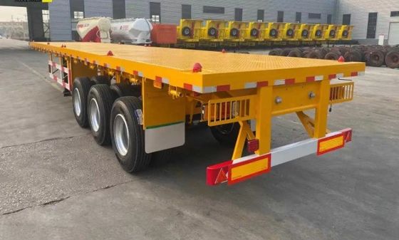 Container de transport maritime semi-remorque avec suspension mécanique et numéro d'essieu personnalisé
