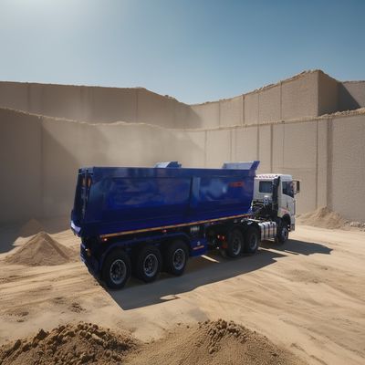 Tracteur d'atterrissage hydraulique arrière de 28 tonnes pour le transport de grosses pierres
