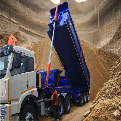 Tracteur d'atterrissage hydraulique arrière de 28 tonnes pour le transport de grosses pierres