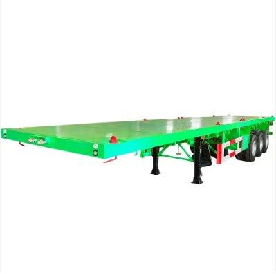 3 essieux 40T charge utile conteneur à pont plat transport semi-remorque pour 20 40 FT conteneurs