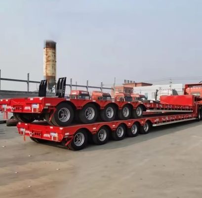 Wosheng Équipement lourd Transport de camions à roues basses avec 3/4/5/6/7 essieux