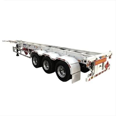Suspension mécanique 20 ou 40 pieds Conteneur de transport Chassis Skeleton Truck Trailer