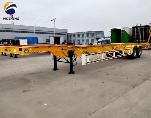 9.0-20*12pcs 90 Rim Truck Trailer pour la livraison de conteneurs toutes tailles squelette semi-remorque