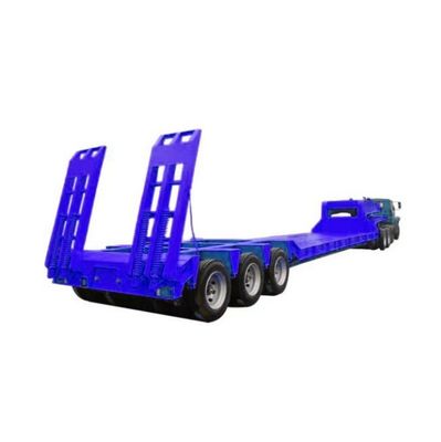 Semi-remorque à 4 essieux pour le transport de marchandises lourdes avec faisceau principal en acier Q345B / T700