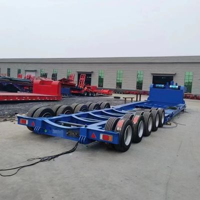 Semi-remorque à 4 essieux pour le transport de marchandises lourdes avec faisceau principal en acier Q345B / T700