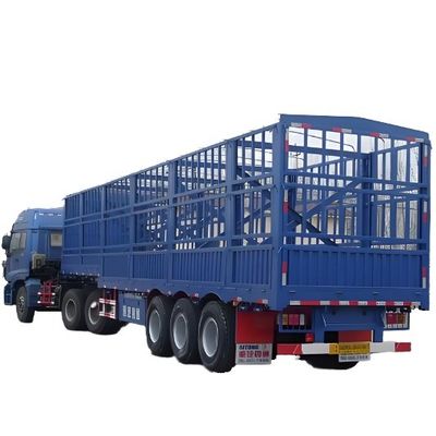 Semi-remorque de type clôture à poids léger à 3 axes et 4 axes pour camions de transport de marchandises