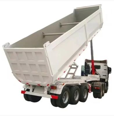 Semi-remorque hydraulique à décharge arrière de type U à 3 essieux de 20 à 80 tonnes pour remorques de camions à bascule
