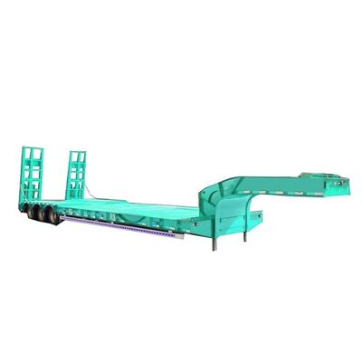 Semi-remorques à couche basse à trois essieux, à coude d'oie, camions, tracteurs, remorques avec matériau en acier