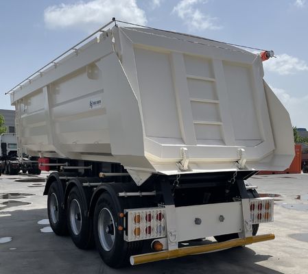 Camion à remorque le plus populaire 3 essieux 40 60 cube remorque arrière à bascule décharge semi-remorques