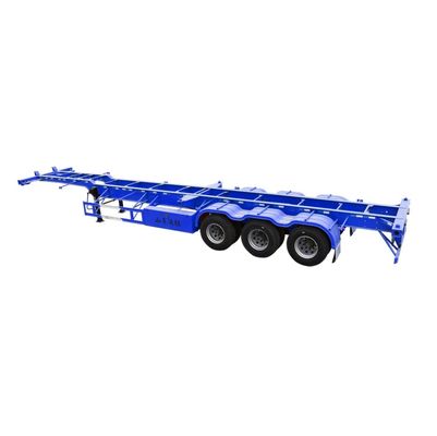 Semi-remorque à suspension mécanique à trois essieux, squelette, charge utile maximale de 50 tonnes