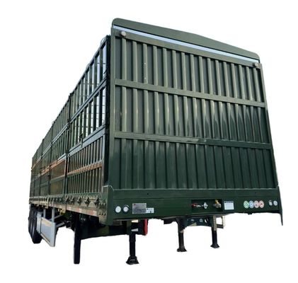 3 ou 4 essieux 60 tonnes paroi latérale et clôture enchevêtrement de clôture semi-remorque pour camion remorque