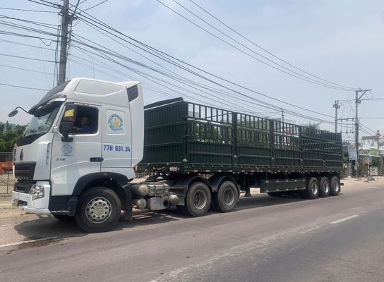 3 ou 4 essieux 60 tonnes paroi latérale et clôture enchevêtrement de clôture semi-remorque pour camion remorque