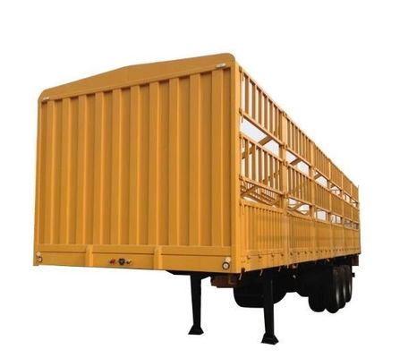 50 tonnes de capacité de clôture semi-remorque avec 3 essieux 7,5 tonnes de poids et 9,00-22,5 rim