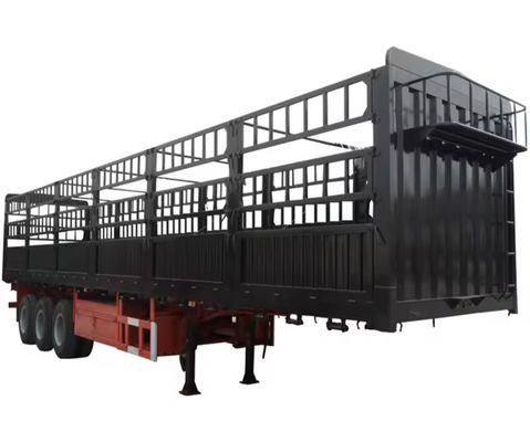 Production directe et vente de remorque à clôture à 3 axes et 4 axes avec charge utile maximale de 30000 kg