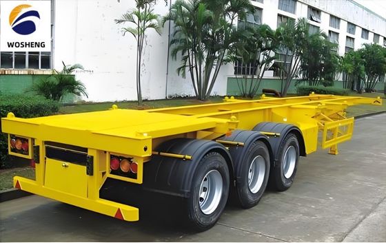 Capacité maximale 50 tonnes Semi-remorque à squelette