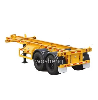 Wosheng Best 2 Axle 20FT 40FT Container Skeleton Semi-remorque pour le transport de conteneurs