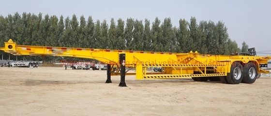 Wosheng Best 2 Axle 20FT 40FT Container Skeleton Semi-remorque pour le transport de conteneurs