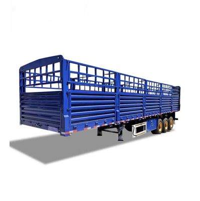 Demande du client 3 remorque à demi-essieu remorque à hautes clôtures pour le transport de marchandises en vrac