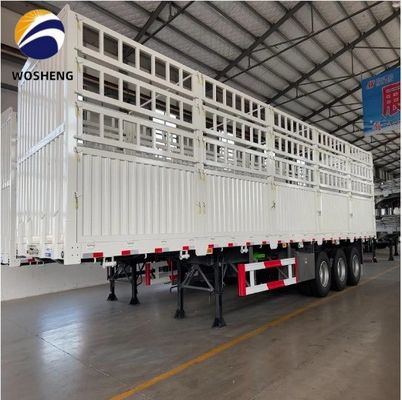 Semi-remorque à clôture de chargement 40T à 3 essieux à Shandong avec chambre de freinage à ressort T30/30