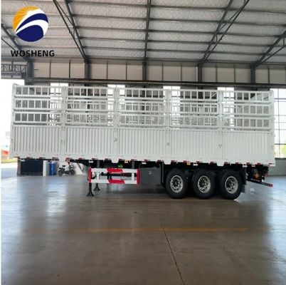 Semi-remorque à clôture de chargement 40T à 3 essieux à Shandong avec chambre de freinage à ressort T30/30