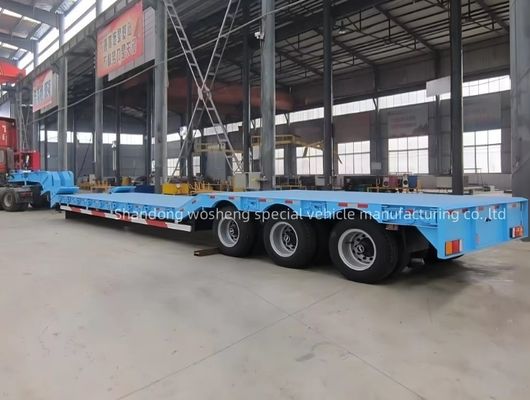 Semi-remorque hydraulique à 3 essieux pour le transport de matériel lourd