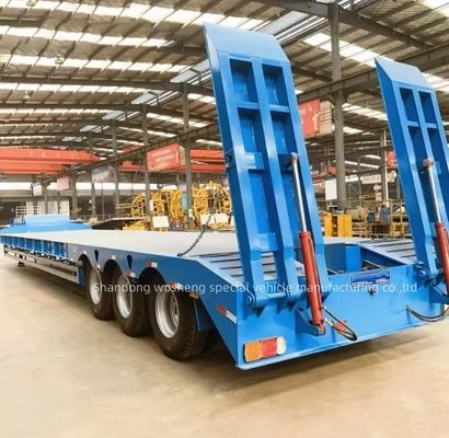 Semi-remorque hydraulique à 3 essieux pour le transport de matériel lourd