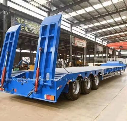 Semi-remorque hydraulique à 3 essieux pour le transport de matériel lourd