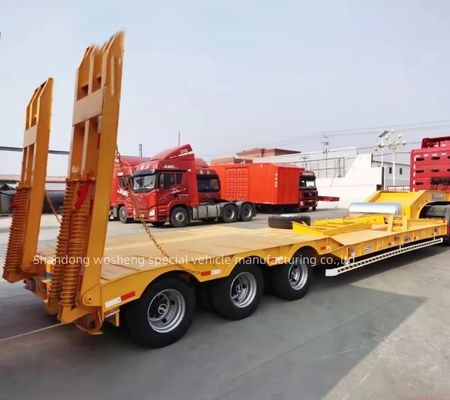 Trailers à lit bas de 40 pieds à coude d'oie 13/16/20 tonnes