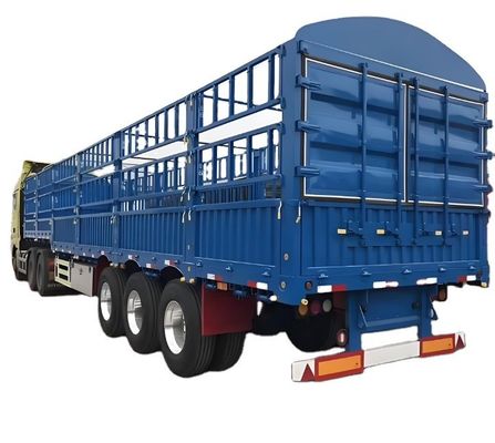 60/80 tonnes 3 essieux clôture semi-remorque pour les légumes et le bétail haut rang compétitif