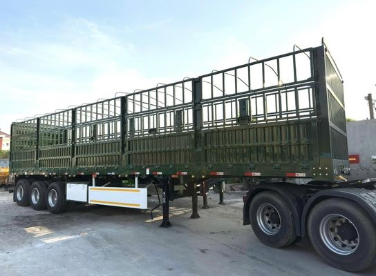 60/80 tonnes 3 essieux clôture semi-remorque pour les légumes et le bétail haut rang compétitif