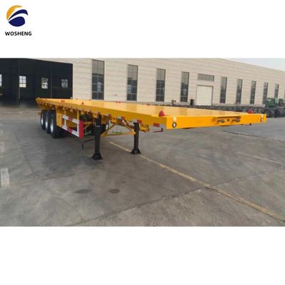 Camion à remorque 40 pieds conteneur plat semi-remorque avec Q345B faisceau principal personnalisé