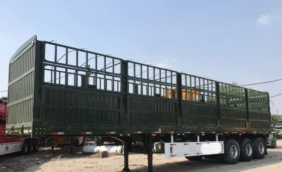 60/80 tonnes 3 essieux clôture semi-remorque pour les légumes et le bétail haut rang compétitif
