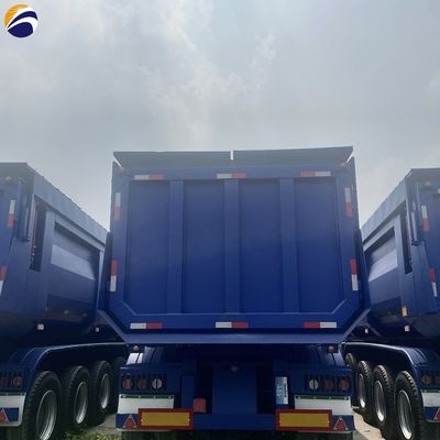U-hydraulique personnalisé Dump arrière 40 CBM 3 axes 4 axes Dumpper Semi-remorque pour lourd