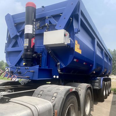 Semi-remorque à décharge arrière personnalisable en forme de U pour le transport hydraulique lourd