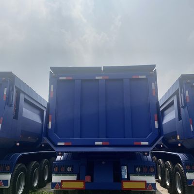 Semi-remorque à décharge arrière personnalisable en forme de U pour le transport hydraulique lourd