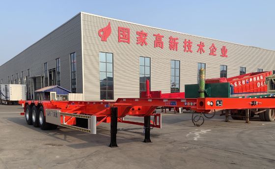 Charge utile maximale 30000 kg Wosheng 20 40 45 pieds conteneur squelette semi-remorque avec réduction
