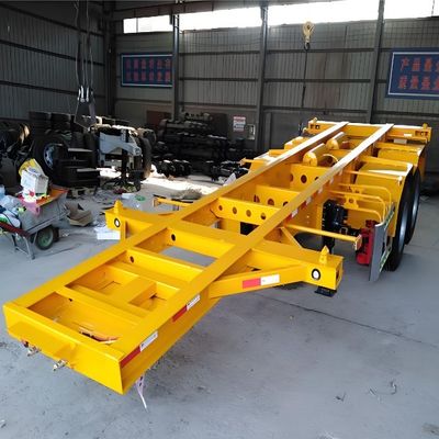 Charge utile maximale 30000 kg Wosheng 20 40 45 pieds conteneur squelette semi-remorque avec réduction