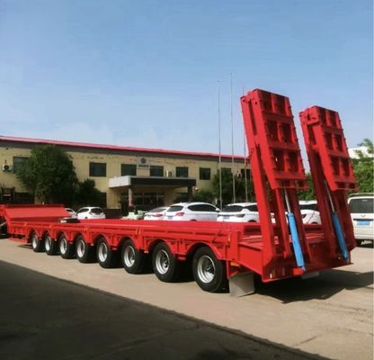 70 80 Tonne Semi-remorque extensible pour le transport de matériel lourd au mieux