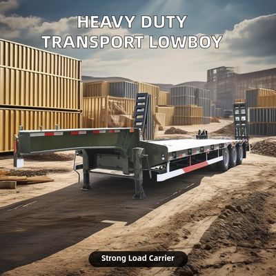 70 80 Tonne Semi-remorque extensible pour le transport de matériel lourd au mieux