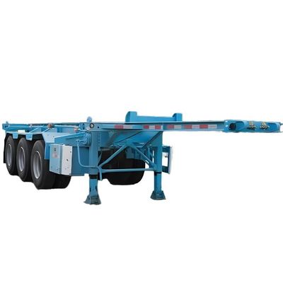Couleur personnalisée Wosheng 2 3 4 essieux camion squelette semi-remorque pour le chargement de conteneurs