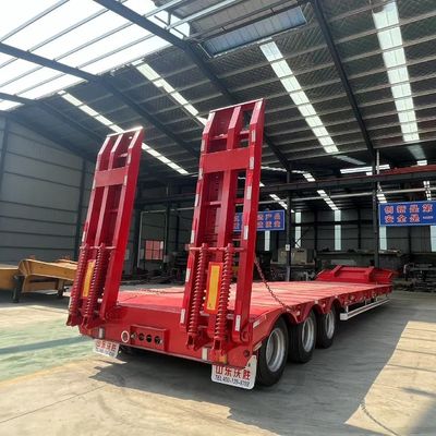 Semi-remorque professionnelle lourde avec 3 axes et 4 axes, charge utile maximale 30000 kg