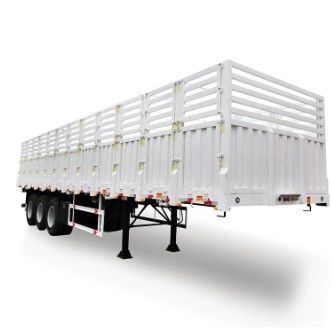 30 à 100 tonnes Paroi latérale Partie de décharge Bétail Bétail en vrac Charge de clôture Semi-remorque remorque