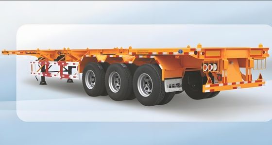 Peinture personnalisée 50 tonnes de remorque à squelette de charge utile pour conteneur de camion